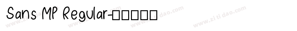 Sans MP Regular字体转换